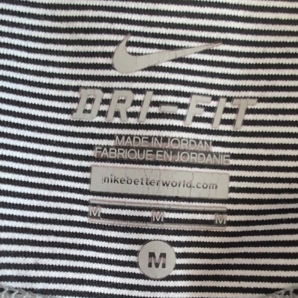 Nike Striped Crop Capri Fold Down Leggings M M206 - Picture 8 of 8